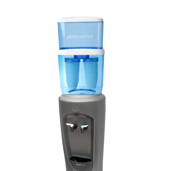 Floor-standing Water Cooler Base with ZeroWater 80 Cup / 23L Bottle
