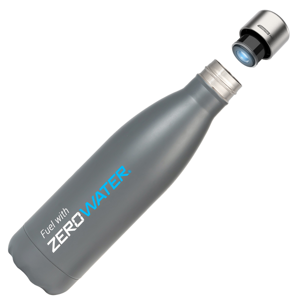 ZeroWater 500ml Steel Bottle with UV-C Cap